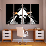 Drums on a Pyramid Background Canvas Print SKU 10529