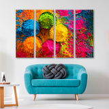 Bright Colors for Holi Festival Canvas Print SKU 10726