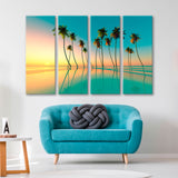 Sunset over the Emerald Sea Canvas Print SKU 10768