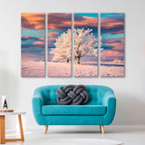 Snow Сovered Тree on a Winter Day Canvas Print SKU 10634