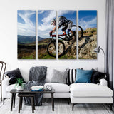 Mountain Cycling Canvas Print SKU 10592