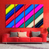 Colour Рencils Abstraction Canvas Print SKU 10629