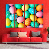 Colorful Background Easter Eggs Canvas Print SKU 10576