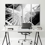 Skyscrapers Black White Canvas Print SKU 10600