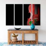 Violin on Black Background Canvas Print SKU 10895