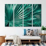 Dark Green Palm Foliage Canvas Print SKU 10735