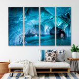 Marble Caves in Lake General Carrera Canvas Print SKU 10946