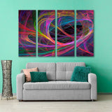 Abstract Colored Curls Canvas Print SKU 10802