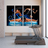 Collage Sport Triathlon Canvas Print SKU 10847