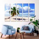 Caribbean Wild Beach Canvas Print SKU 10122