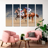 Two Horse Racing Canvas Print SKU 10835