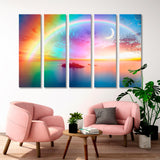 Rainbow with the Beautiful Sea Canvas Print SKU 10777