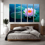 Lotus Flower in the Pond Canvas Print SKU 10341