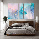 Azure Abstract Canvas Print SKU 10251