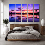 Sunset on the Tropical Island Canvas Print SKU 10403