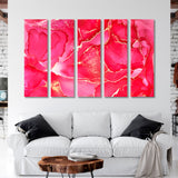 Abstract Marble Red Bordo Canvas Print SKU 10222