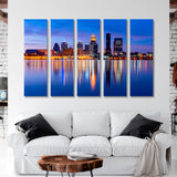 Louisville Ohio River At Night Canvas Print SKU 10675