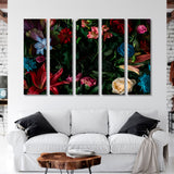 Creative Mockup of Flowers and Leaves Canvas Print SKU 10355