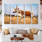 Cow in the Field Canvas Print SKU 10154