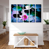 Bright Lotus Flowers Canvas Print SKU 10351