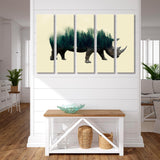 Abstract Rhino Canvas Print SKU 10280