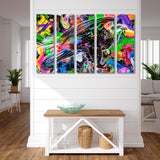 Eagle with Graffiti Elements Canvas Print SKU 10314