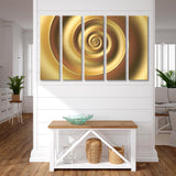 Golden Spiral 3D Background Canvas Print SKU 10827