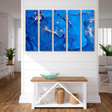 The Best Blue Abstract Canvas Print SKU 10235