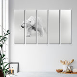 Polar Bear Black and White Canvas Print SKU 10270