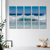 Wave with White Foam Canvas Print SKU 10915