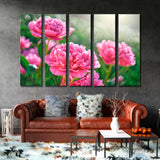 Pink Peony Flowers Canvas Print SKU 10344