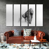 Gorilla Black and White Canvas Print SKU 10275