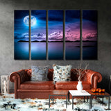 Moon on the Seascape Canvas Print SKU 10162