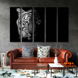 Black and White Tiger Canvas Print SKU 10131