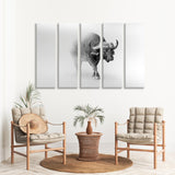 Buffalo Black and White Canvas Print SKU 10284