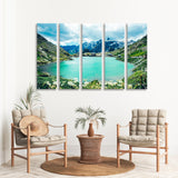 Beautiful Pass Saint Bernard Canvas Print SKU 10901