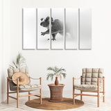 Cute Koala Bear Black and White Canvas Print SKU 10296