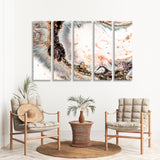 Abstract Powdery Coral Canvas Print SKU 10200