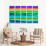 Abstract with Colored Stripes Canvas Print SKU 10725