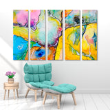 Abstract Colorful Watercolor Canvas Print SKU 10724