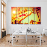 Vegas Strip 80s Entrance Canvas Print SKU 10419