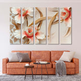 Floral Wall Decor 3D Canvas Print SKU 10538