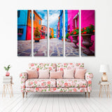 Colorful Burano Island Canvas Print SKU 10789