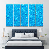 Blue Water Drop Background Canvas Print SKU 10195