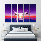 Big Moon over the Tropical Sea Canvas Print SKU 10767