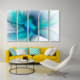 Abstract Turquoise Fractal Background Canvas Print SKU 10799