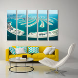 Jumeirah Palm Island on Sea Dubai Canvas Print SKU 10506