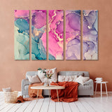 Abstract Multicolored Marble Canvas Print SKU 10223