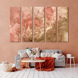 Abstract Brown Marble Canvas Print SKU 10216