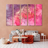 Abstract Multicolored Marble Texture Canvas Print SKU 10215